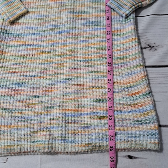 LOFT Petite Rainbow Spacedye Sweater Dress Size Small - Picture 4 of 11